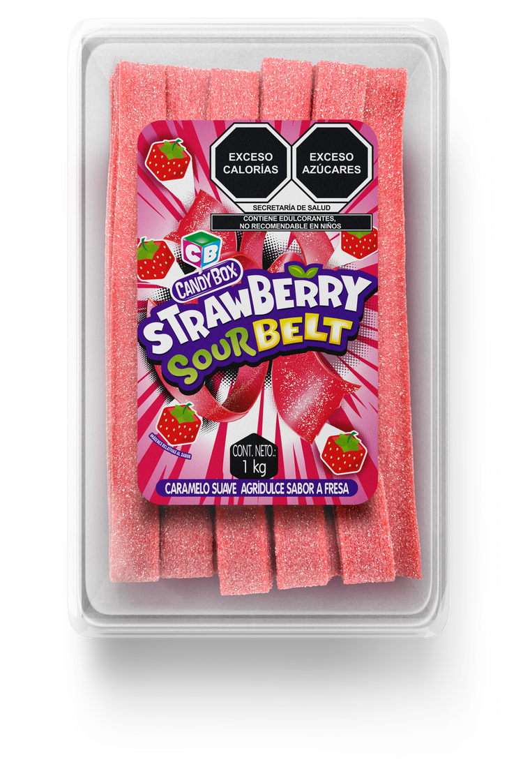 Candy Box Strawberry Sour Belt