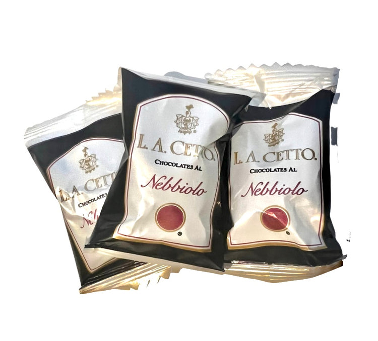 Botella Colosseo - L.A. Cetto Nebbiolo (Chocolate relleno de vino y cacao) 210 gr