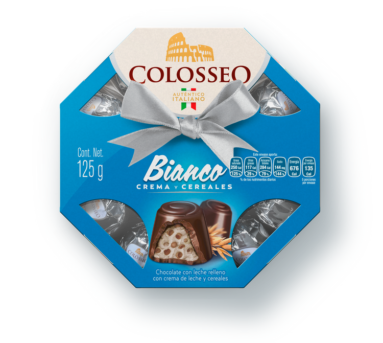 Colosseo Bianco Caja Octagonal 125 gr