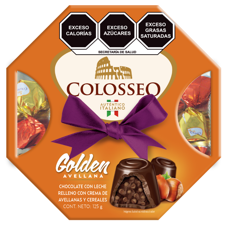 Colosseo Golden Caja Octagonal con 125g