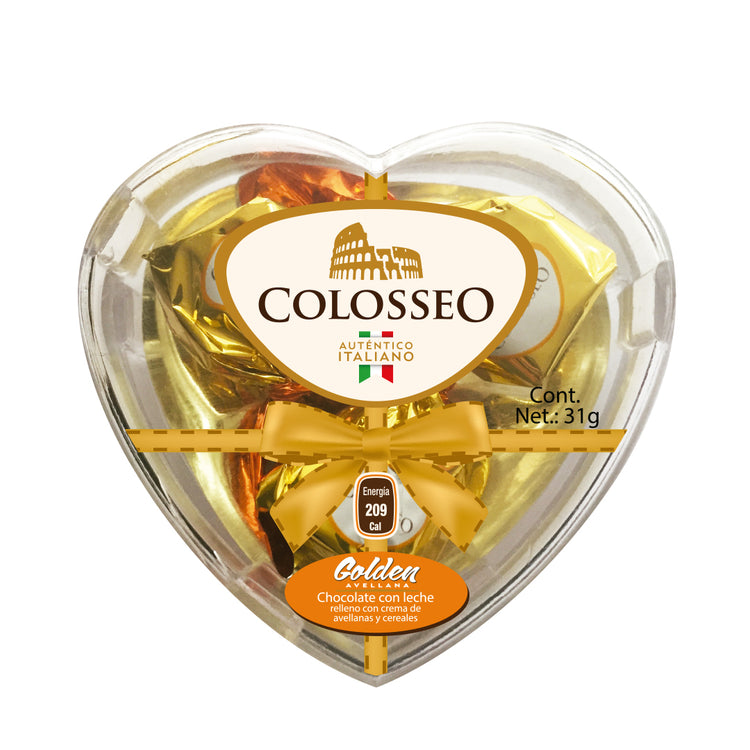 Colosseo Golden Corazón Con 31 Gramos