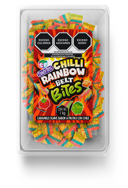 Candy Box Tupper Chilli Rainbow Belt Bites