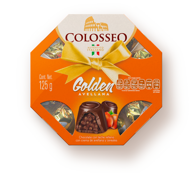 Colosseo Golden Caja Octagonal con 125g