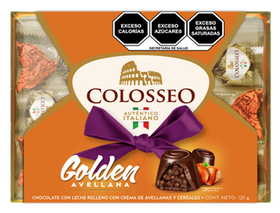 Colosseo Golden Estuche Rectangular de acrílico Con 125g