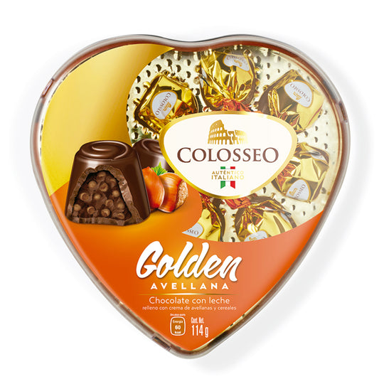 Colosseo Golden Corazón Con 114 Gramos