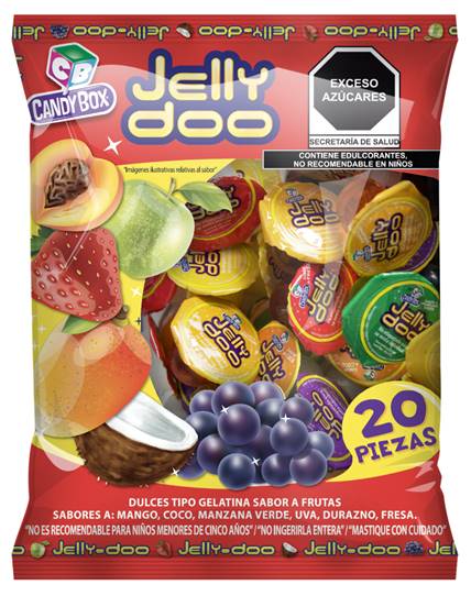 Mini Gelatina Jelly Doo Bolsa con 20 piezas