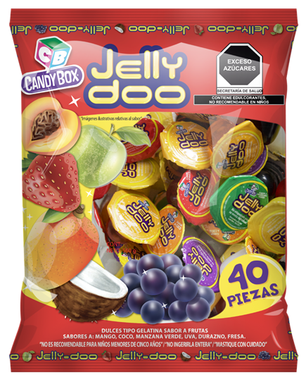 Mini Gelatina Jelly Doo 40 Piezas