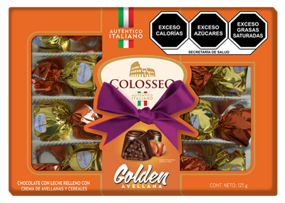 Colosseo Golden 125 Gr Estuche Rectangular de Cartón